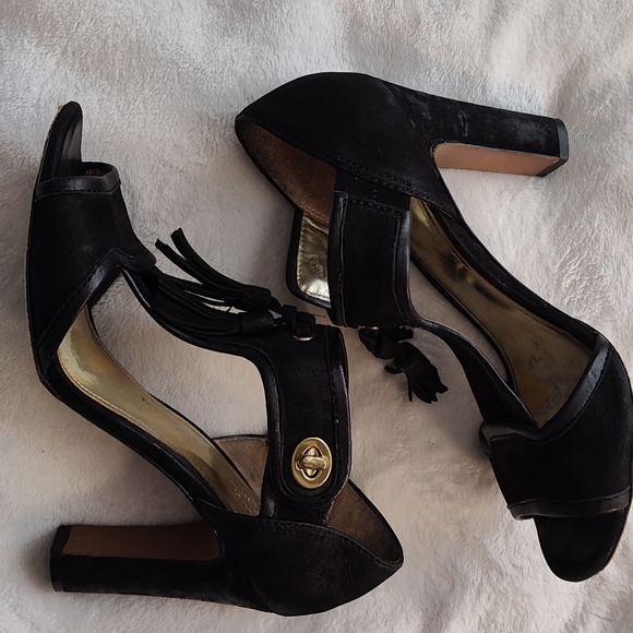 Coach black size 9B heels - Picture 9 of 9